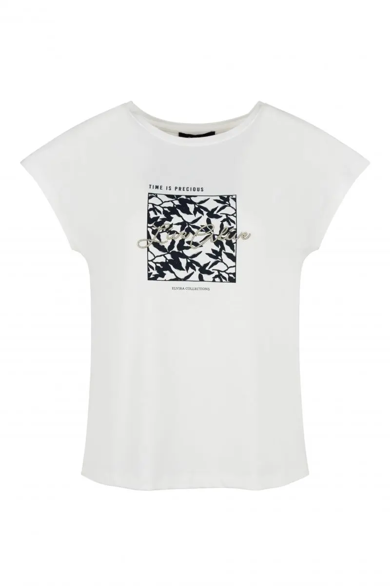 Elvira T-shirt live off white