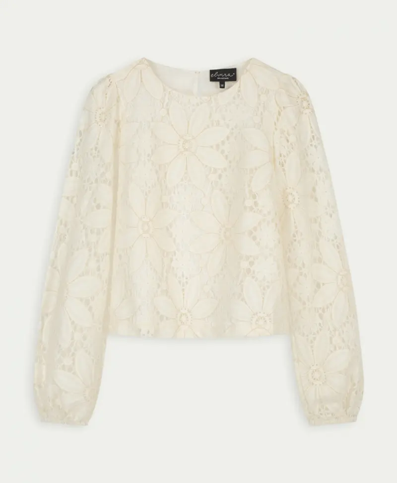 Elvira top charlie ecru