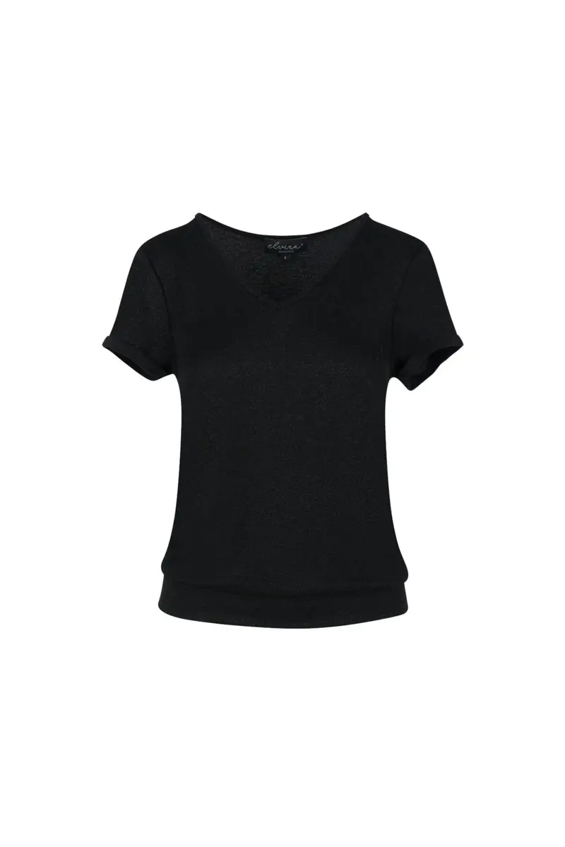 elvira top lelie zwart