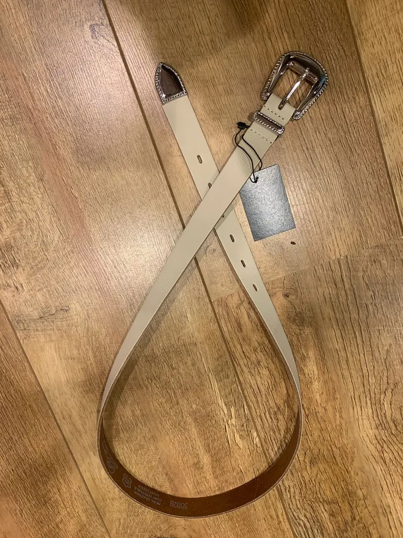 Elvy riem ecru /silver