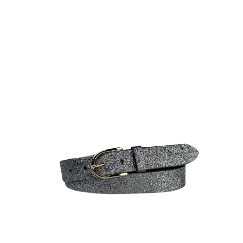 Elvy riem glitter grijs