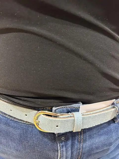Elvy riem jeans blauw