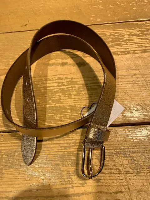 Elvy riem metalic bubble champangne breed