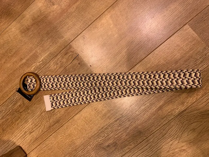 Elvy riem rond beige