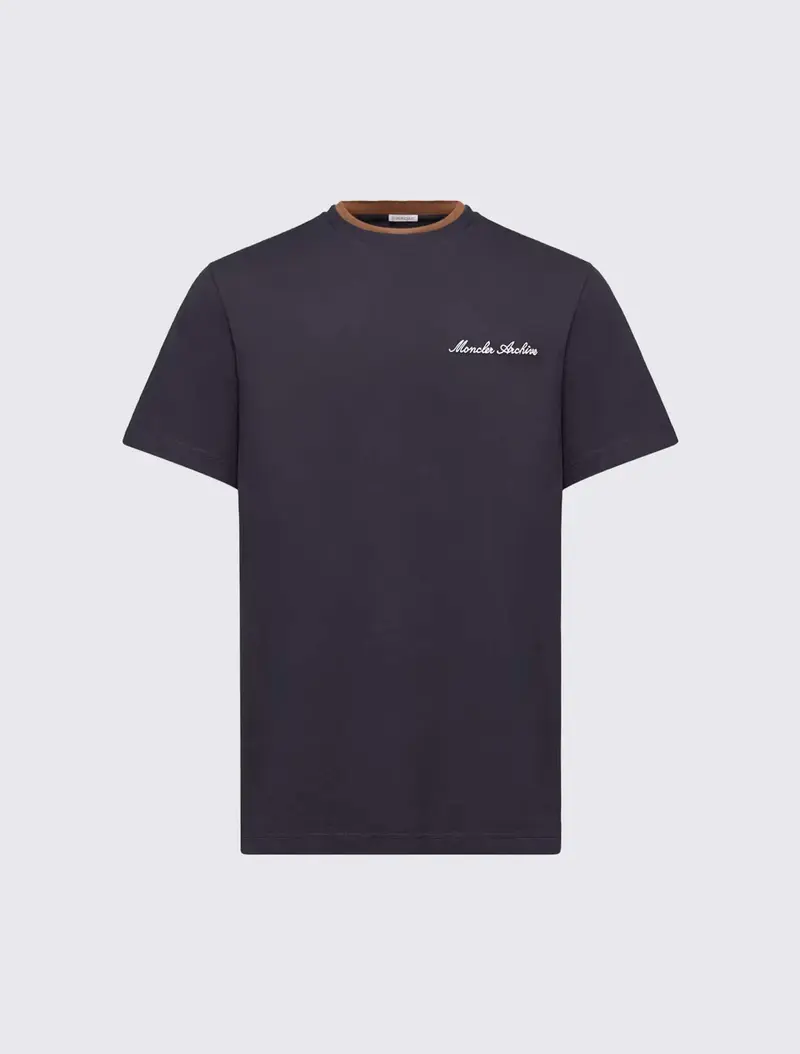 Embroidered Logo Cotton T-Shirt