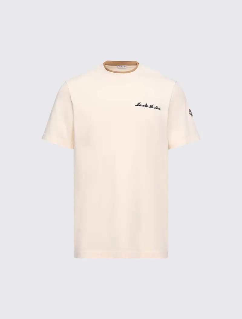 Embroidered Logo Cotton T-Shirt