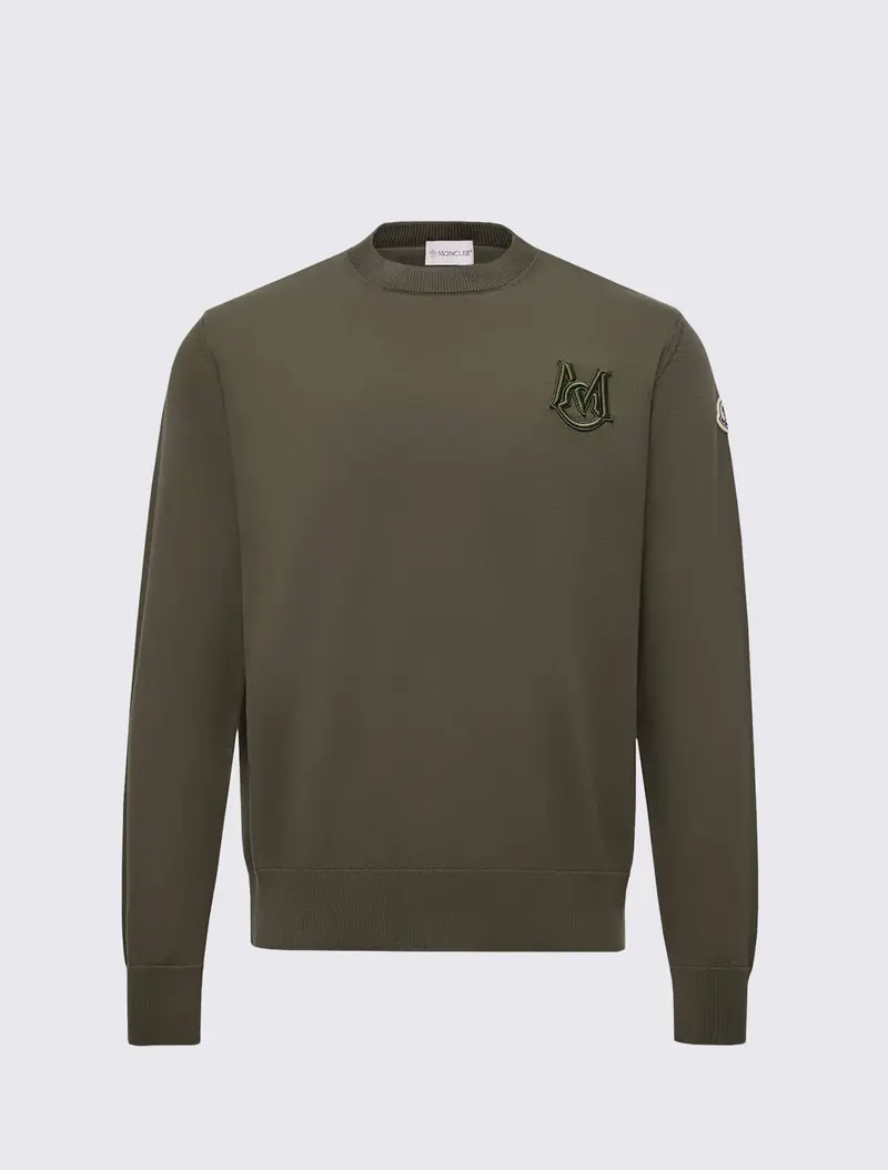 Embroidered Monogram Cotton Jumper