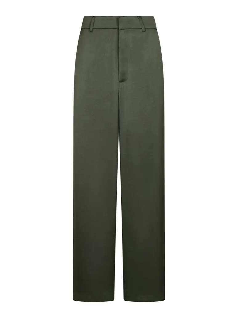 Emmett sateen pants green