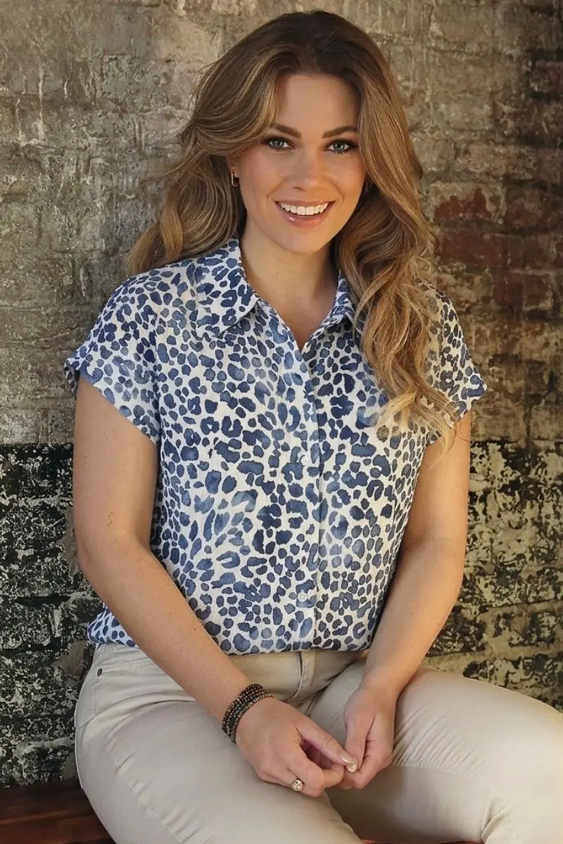 ENJOY blouse korte mouw