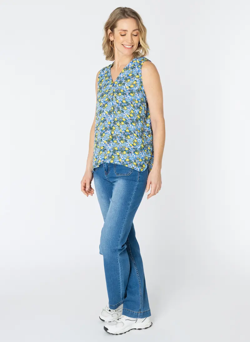 ES&SY Maylin top blauw / multi colour