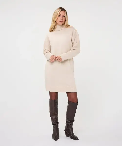 Esqualo jurk beige