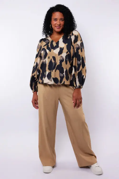 Exxcellent broek lauren beige