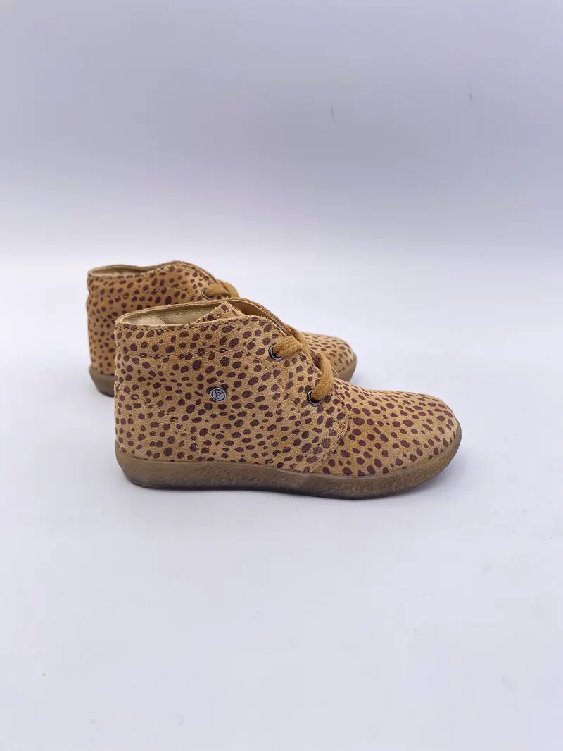 Falcotto eerste lopertjes - conte suede pony sand witte zool