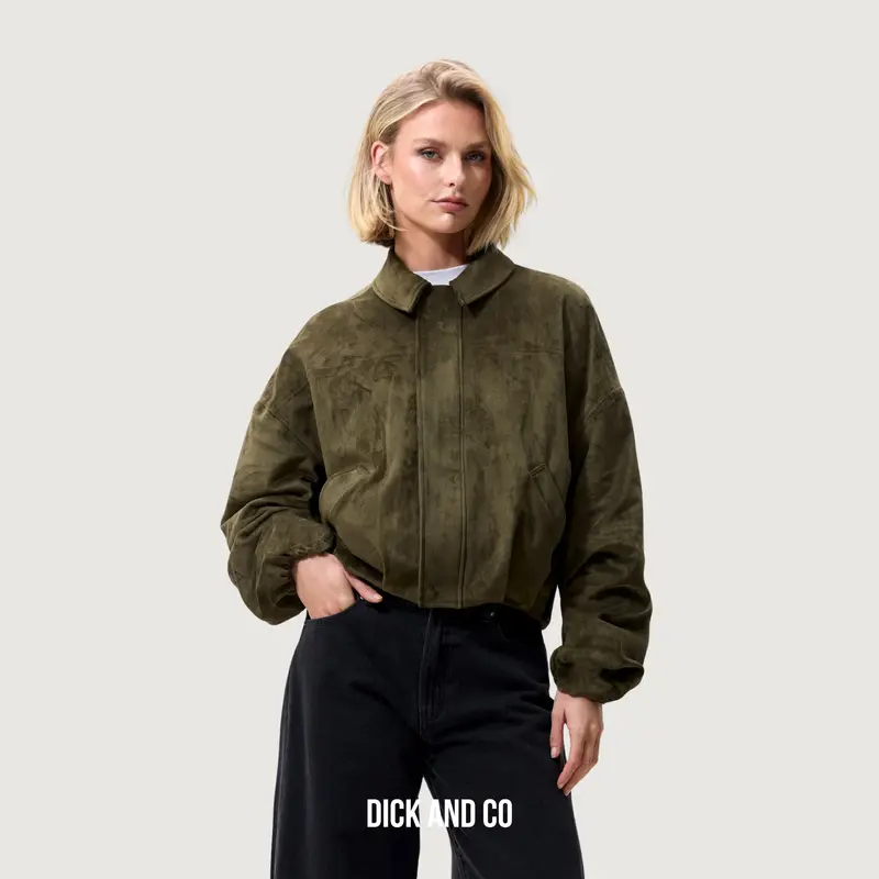 Faux suede jacket