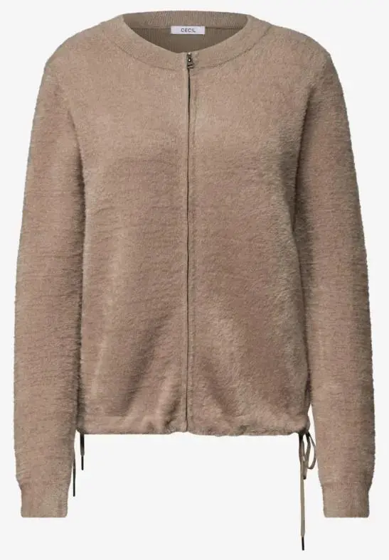 Featheryarn Mix Zipper cardig