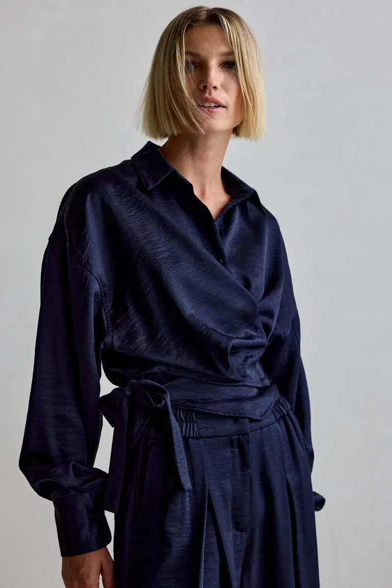 Femmes du Sud blouse Allison navy
