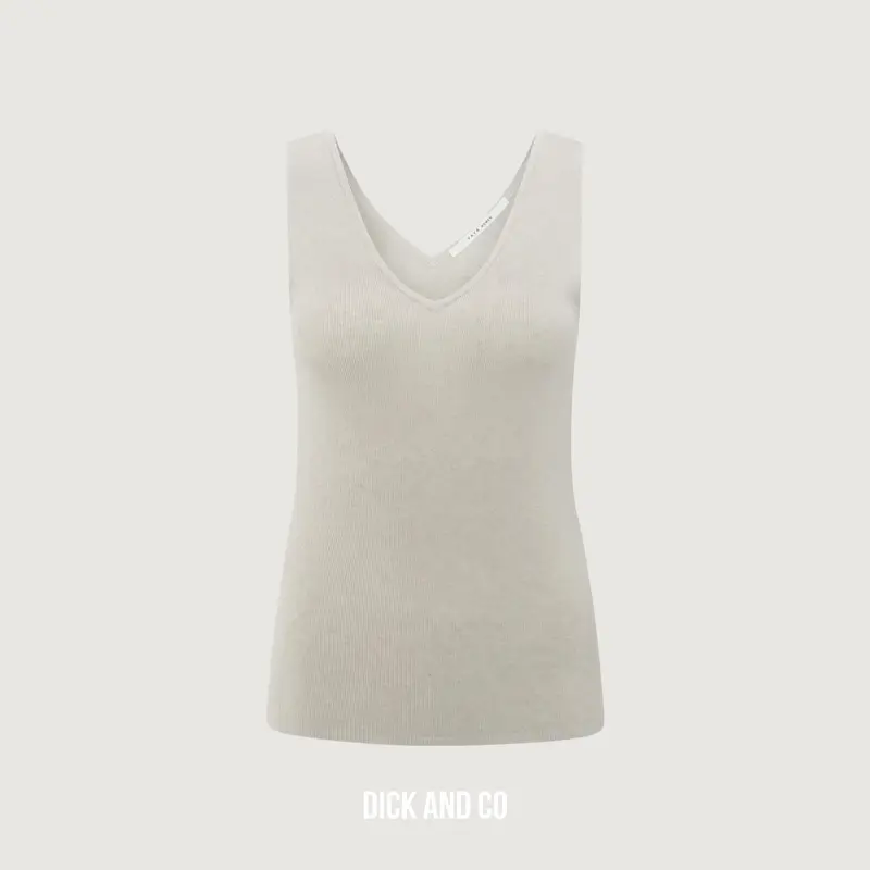 Fijngebreide rib tanktop (01-000480-507)
