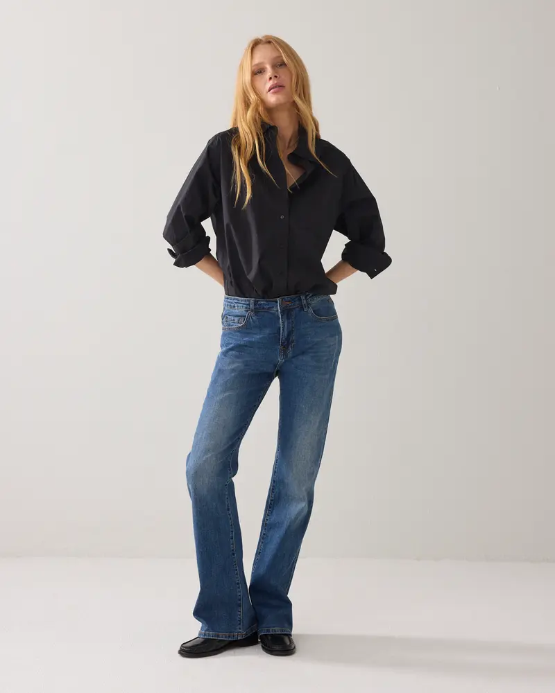 Flared Blue Daze denim