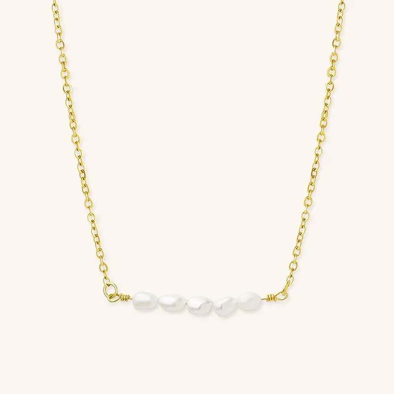 Fleur Pärlhalsband i Guld