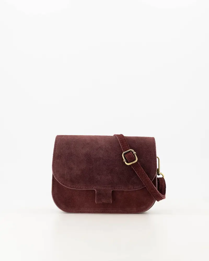 Flora suede burgundy