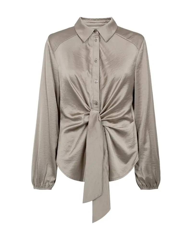 Fqdove-blouse sateen taupe