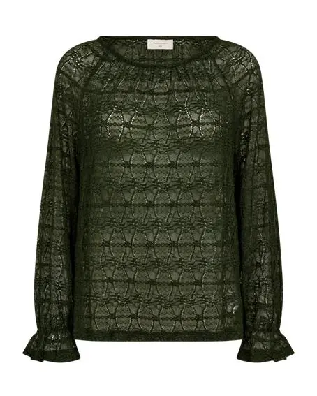 FQibena-blouse kombu green