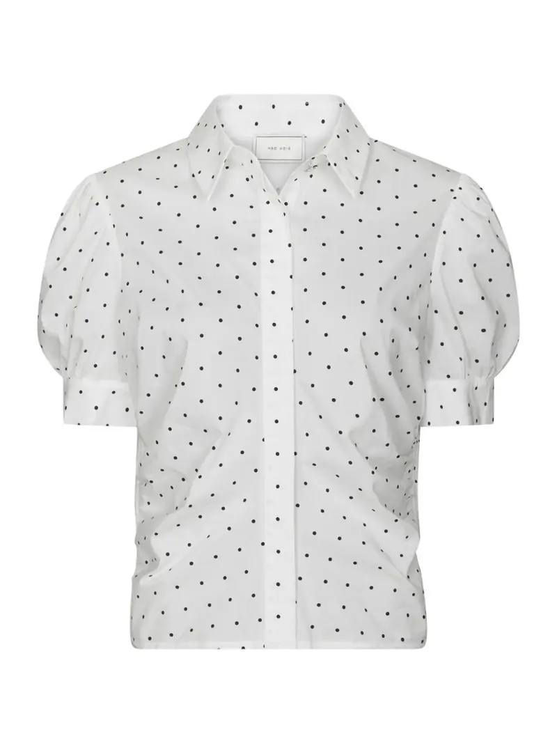 Frannie dot shirt off white