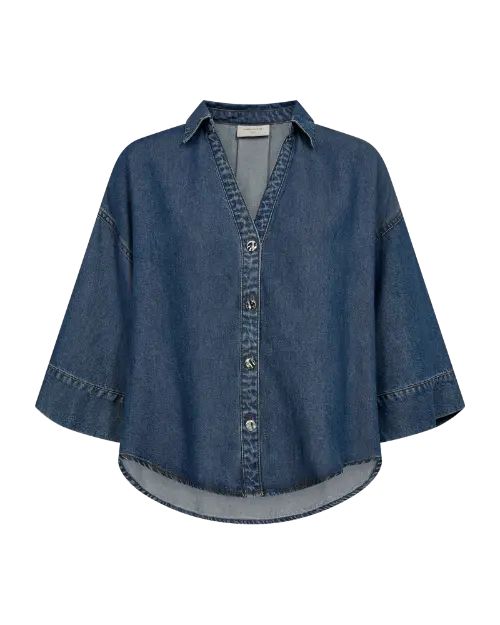 Freequent blouse milo medium blue