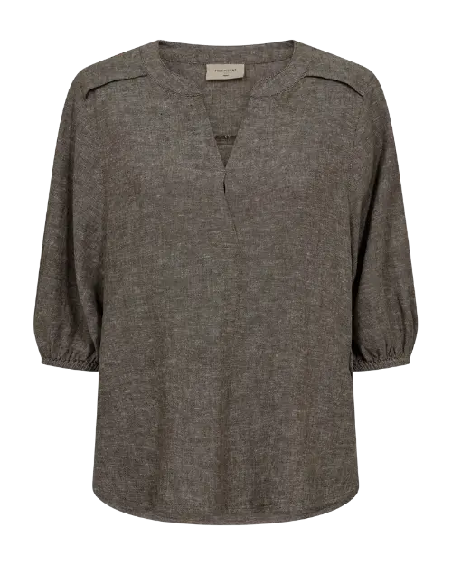 Freequent lava blouse bruin