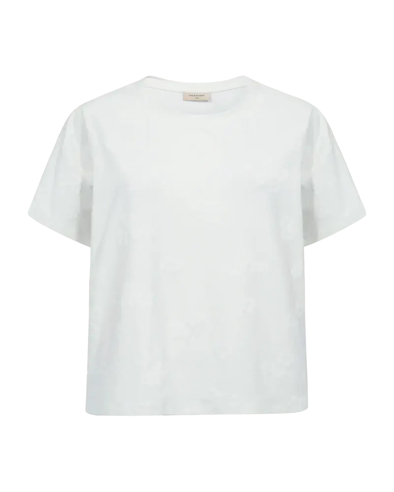 Freequent t-shirt ziprea wit