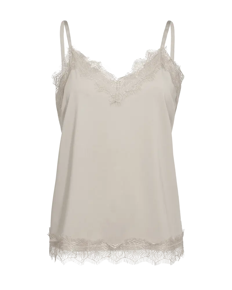 FREEQUENT TOP BICCO LACE moonbeam
