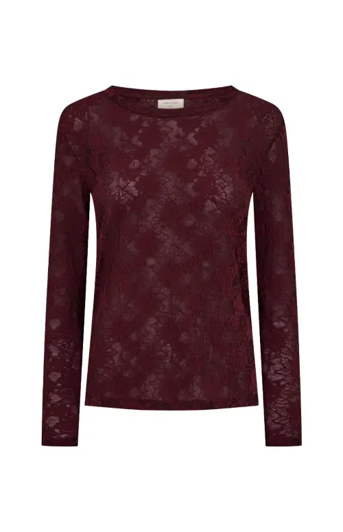 Freequent top esvia donkerrood