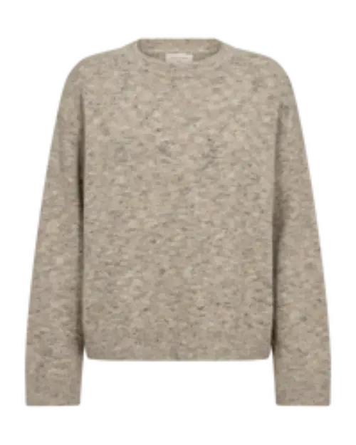 Freequent trui estweed beige