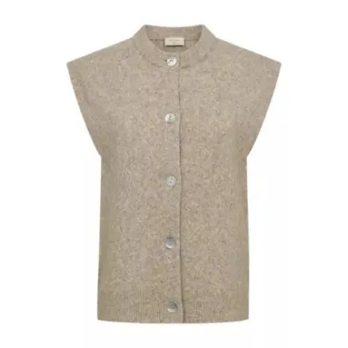 Freequent vest alpa beige