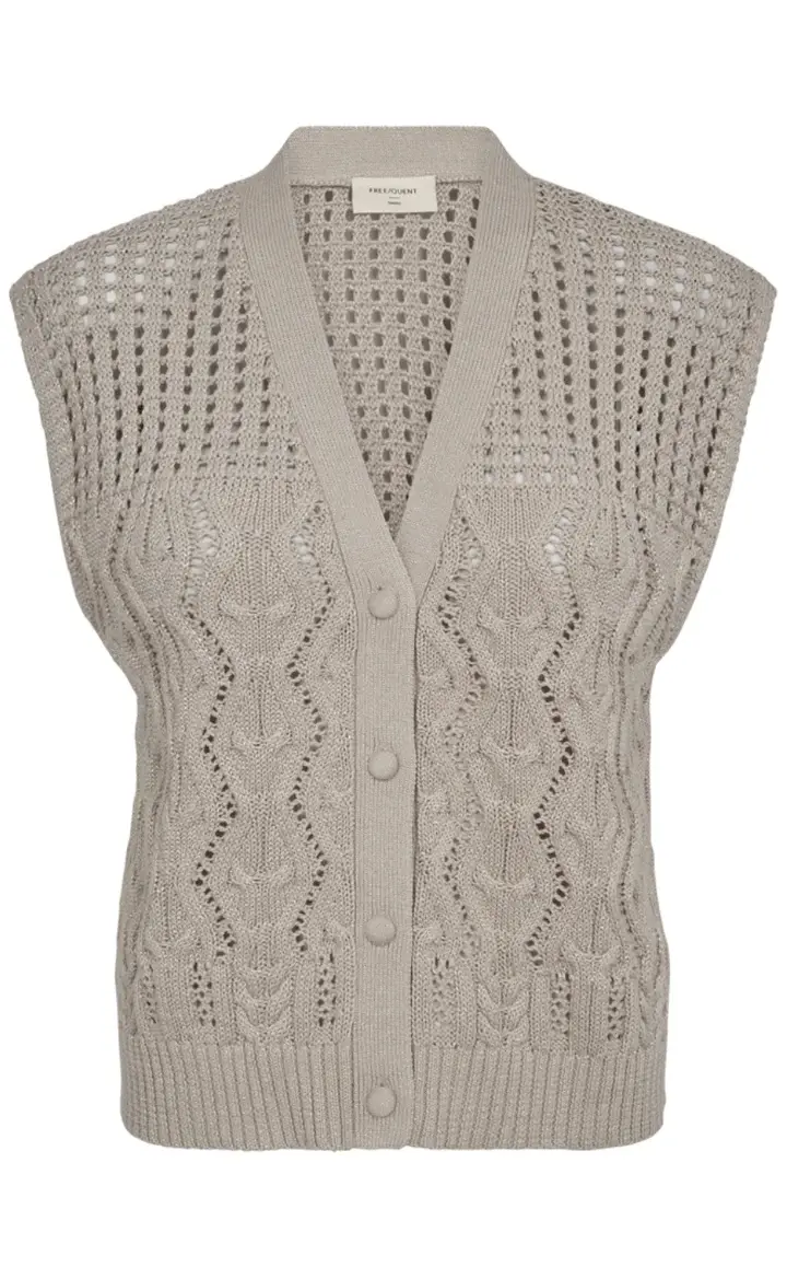 Freequent vest limbo taupe