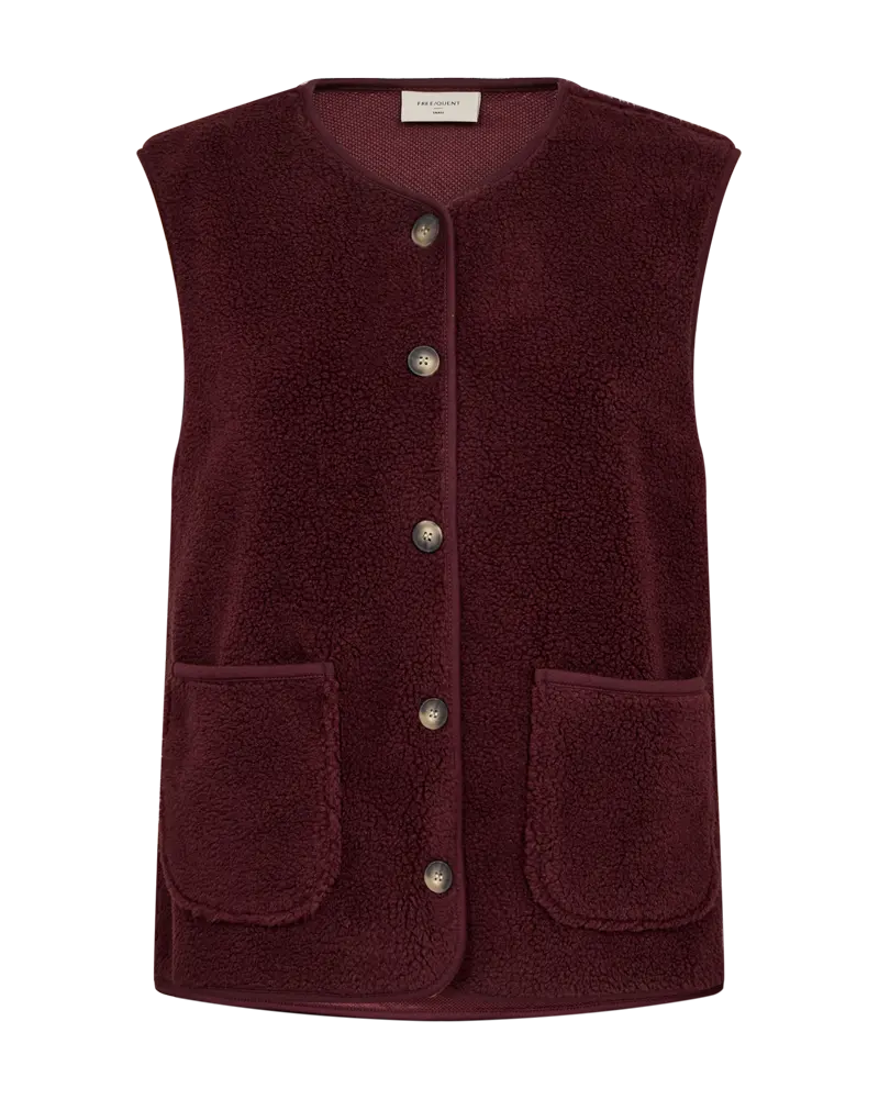 FREEQUENT WAISTCOAT TEDDY WITH BUTTON port royale