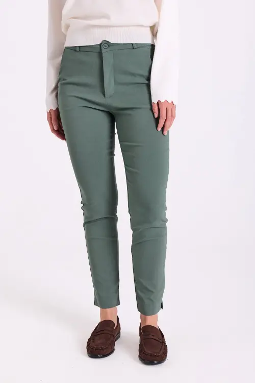 Freequetbroek slovej enkel groen