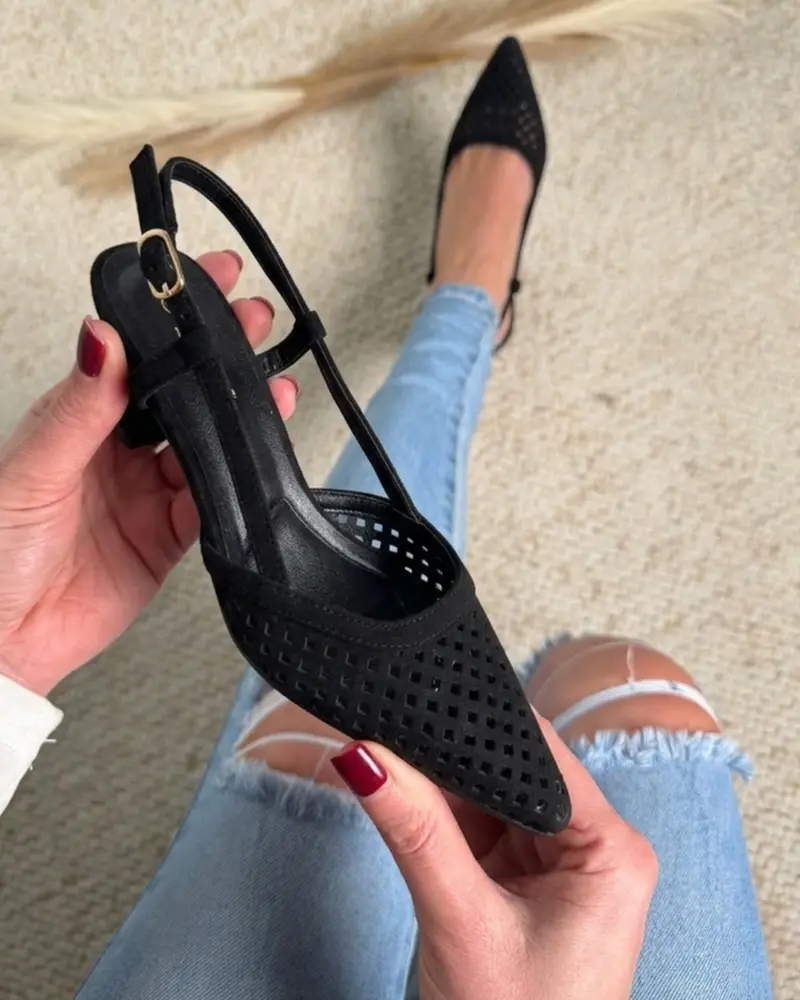 Frezia Black Heels