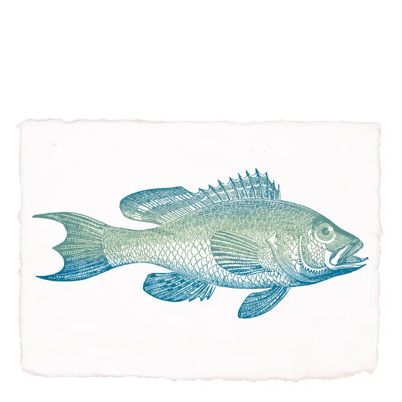 Frohstoff Kunstdruk Baars Blauw