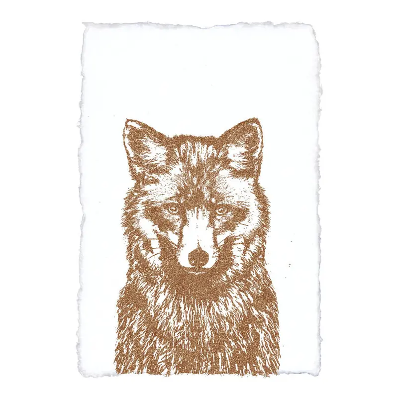 Frohstoff Kunstdruk Vos Bruin