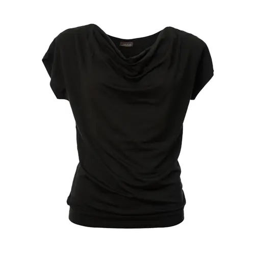 Froy & Dind Shirt Mimi Summer Black Jersey Tencel