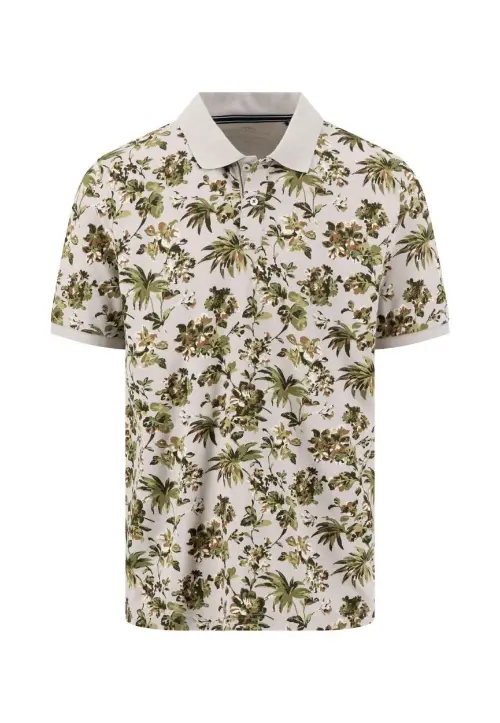 Fynch Hatton heren polo shirt beige