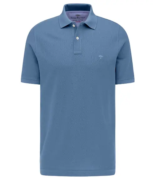 Fynch Hatton heren polo shirt blauw