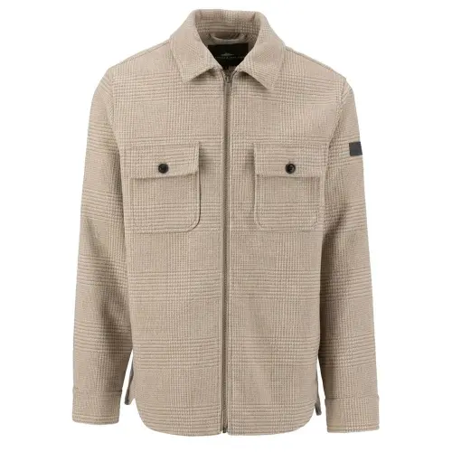 Fynch Hatton overshirt wool check beige