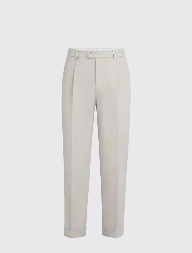 Gabardine Garment Dyed Trousers
