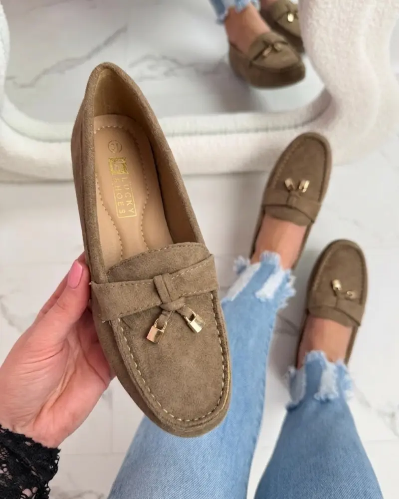 Gaby Khaki Loafer
