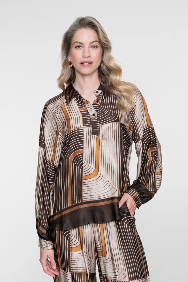Geisha blouse lange mouw