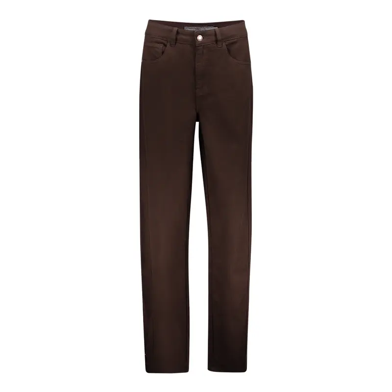 GEISHA JEANS BALLOON + SNAPS brown