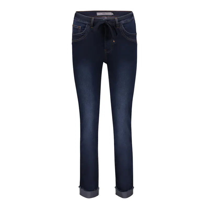 GEISHA JEANS TURN-UP ETHEL bleu/black