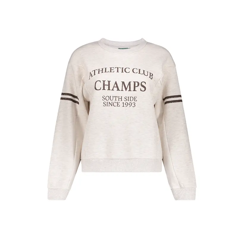 GEISHA SWEAT CHAMPS beige melange/brown